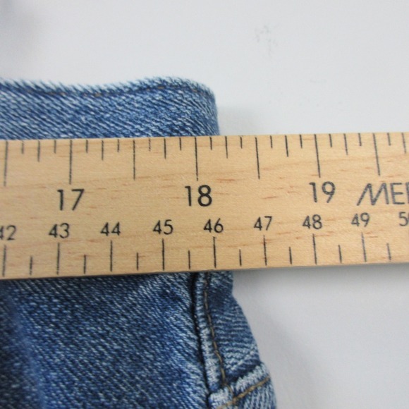 J. Crew '84 Kick Out Crop Jeans Womens 32 P Blue Denim Flare Re-84-IDG 676 - Picture 3 of 13